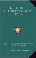 Des Neuen Gelehrten Europa (1781)