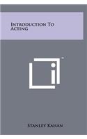 Introduction To Acting