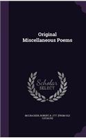 Original Miscellaneous Poems