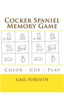 Cocker Spaniel Memory Game: Color - Cut - Play