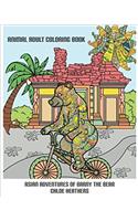 Asian Adventures of Barny the Bear: Animal Adult Coloring Book