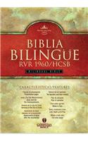 Bilingual Bible-PR-RV 1960/HCSB: Reina-Valera 1960/Holman Christian Standard, Black, Imitation Leather, Indexed