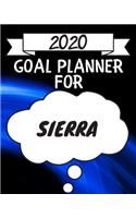 2020 Goal Planner For Sierra