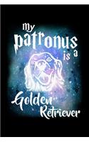 My Patronus Is A Golden Retriever: Journal For Recording Notes, Thoughts, Wishes Or To Use As A Notebook For Golden Retriever Dog Lovers, Cute Spirit Animal Enthusiasts, Pet Owners An