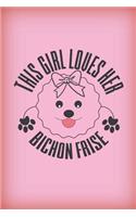 This girl loves her Bishon Frise