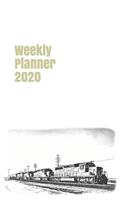 Weekly Planner 2020: calendar organizer agenda for train enthusiasts. 5x8.120 pages.(8 American Railways)