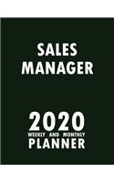 Sales Manager 2020 Weekly and Monthly Planner