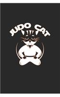 Judo cat: 6x9 Judo - lined - ruled paper - notebook - notes