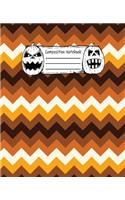 Abstract Halloween Pattern Volume 11 Wide Ruled Journal: 110 Blank Lined Wide Ruled (7.5 x 9.25) Pages to Jot Down Your Thoughts