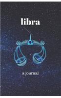 Libra Journal: Portable, blank, college ruled journal. Good for notes, diary, fitness, sketching and any tracking (5.5 inches x 8.5 inches 100 pages)