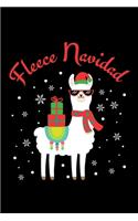 Fleece Navidad: Journal / Notebook / Diary Gift - 6"x9" - 120 pages - White Lined Paper - Matte Cover