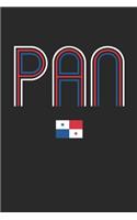 Vintage Panama Notebook - Panama Diary - Retro Panamanian Flag Journal - Panama Gifts