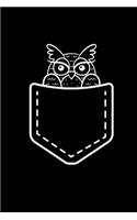 Pocket Notebook: 6x9 OWL - grid - squared paper - notebook - notes