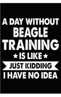 A Day Without Beagle Training Is Like Just Kidding I Have No Idea