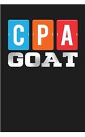 CPA Goat: Dark Gray, Blue & Orange Design, Blank College Ruled Line Paper Journal Notebook for Accountants and Their Families. (Bookkeeping and Tax Season 6 x