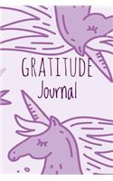 Gratitude Journal: Purple Unicorn, For Reflection & Thanksgiving, With Gratitude Prompt, 102 Pages, 6" x 9" - (Gratitude Journals)