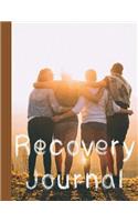 Recovery journal: 8.5 x 11" Fellowship in recovery Journal - notebook - planner to support you in your recovery and celebrate your positive daily achievements
