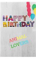 Happy Birthday Animal Lovers