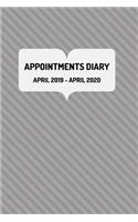 Appointments Diary: April 2019 - April 2020: Appointments and Tax year diary for the Self-Employed and Business Entrepreneur etc.. Grey Cover(2 6" X 9" Appointments Diary 2019 - 2020)