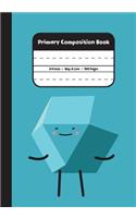 Primary Composition Book: 3/4 Inch Rule Skip A Line 100 Pages, Blue My Color Pals Notebook