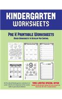 Pre K Printable Worksheets: Mixed Worksheets to Develop Pen Control (Kindergarten Worksheets): 60 Preschool/Kindergarten worksheets to asst with the development of fine motor s