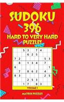 Sudoku: 396 Hard to Very Hard Puzzles(1 396 Sudoku 9x9 Puzzles: Hard, Very Hard)