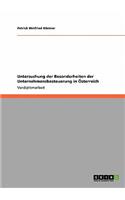 Untersuchung der Besonderheiten der Unternehmensbesteuerung in Österreich