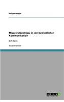 Missverständnisse in der betrieblichen Kommunikation