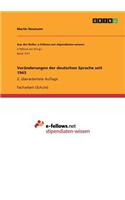 Veränderungen der deutschen Sprache seit 1945