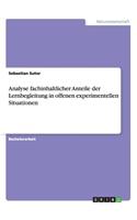 Analyse fachinhaltlicher Anteile der Lernbegleitung in offenen experimentellen Situationen