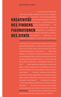 Kreativität Des Findens - Figurationen Des Zitats