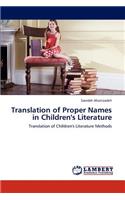 Translation of Proper Names in Children's Literature