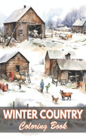 Winter Country Coloring Book
