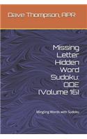 Missing Letter Hidden Word Sudoku