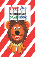 Happy Lion Sudoku 6x6 Games Book