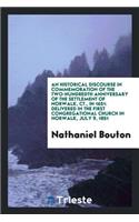 An Historical Discourse in Commemoration of the Two-Hundredth Anniversary of the Settlement of ...