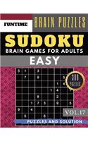 SUDOKU Easy: Jumbo 300 easy SUDOKU with answers Brain Puzzles Books for Beginners (sudoku book easy Vol.17)(17 Sudoku Book Easy)