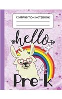 Hello Pre-K - Composition Notebook