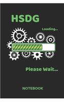 HSDG Loading: Squared Notebook - Journal Diary - A5 Format - Squared Pages