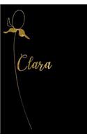 Clara: Personalized Writing Journal for Women - Elegant Black and Gold