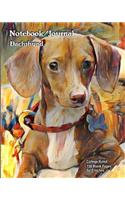 Notebook/Journal - Dachshund: College Ruled - 150 Blank Pages - 8x10 Inches