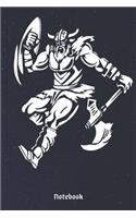 Notebook: North Mythology Viking Warrior Valhalla Planner / Organizer / Lined Notebook (6 x 9)
