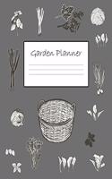 Garden Planner: 140 Paged Large Garden Organizer / Log Book 8 x 10 With White Paper, Great For Monitoring & Recording All Your Plants & Vegetables - v10 Light Grey