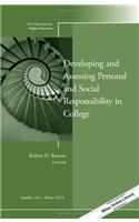 Developing and Assessing Personal and Social Responsibility in College