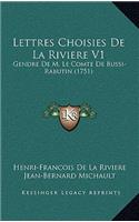 Lettres Choisies De La Riviere V1