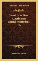 Verzeichniss Einer Auserlesenen Naturaliensammlung (1787)