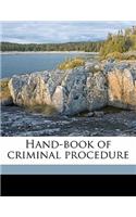 Hand-book of criminal procedure