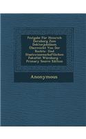 Festgabe Fur Heinrich Dernburg Zum Doktorjubilaum Uberreicht Von Der Rechts- Und Staatswissenschaftlichen Fakultat Wurzburg