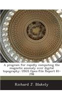 Program for Rapidly Computing the Magnetic Anomaly Over Digital Topography