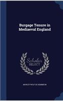 Burgage Tenure in Mediaeval England